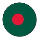 Bangladesh Flag Round Mouse Pad