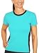 Apparel : Crew neck fitness tee with sport side stripe by Fit Couture