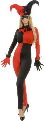 Adult Harlequin Jester Costume (Sz: X-Large 14-16)