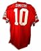 Troy Smith Ohio State Buckeyes Autographed Red Throwback Jersey