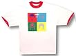 QUEEN - Hot Space - White / Red Ringer T-shirt