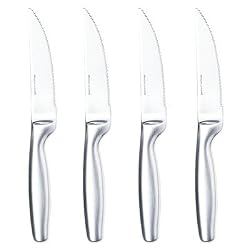 Gourmet Settings Stainless-Steel Steak Knives, Set of 4