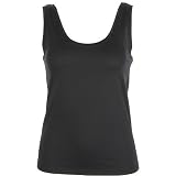 Misses Nue Options Solid Scoop Neck Stretch Tank
