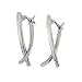 9ct. Crossover Drop Earrings