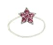 Toe Ring - T40 - Crystal Illusion - Small Star ~ Rose (Pink)