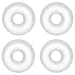 14 Gauge Clear Rubber O-Ring 4-Pack