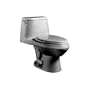 American Standard 2100.016.165 Cadet Elongated One-Piece Toilet with Seat, Silver