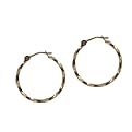 14K Earrings Twisted Hoop