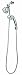 Pollenex Combination Shower Set with Microban Protection, 6-Setting