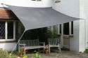 Kookaburra Waterproof Sail Shade - Charcoal Grey / Black - 13ft 1" x 9ft 10 Rectangular