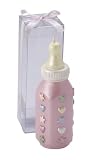 Candle Baby Pink Bottle in Clear Box (Set of 100)