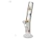 LEAF LINE BONG - 42CM HOCH - 50MM Ø 18.8MM - CHILLUM - EISBONG - INKL. SIEBCHEN UND FEUERZEUG