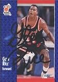Glen Rice, Miami Heat, 1991 Fleer Autographed Card
