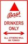 BASS ALE PARKING sign * street beer novelty