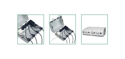 Bachmann 904.100 Safebox IP64 mit 6 Kabeldurchf&uuml;hrungen
