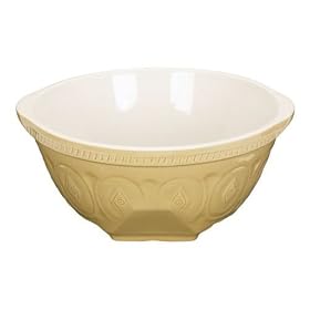 Kitchen Craft Traditional Stoneware Mixing Bowl 27.5cm (4.3l), Labelled