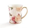 Beautiful Romantic Rose Pattern Porcelain Cups/Mug Home Decor