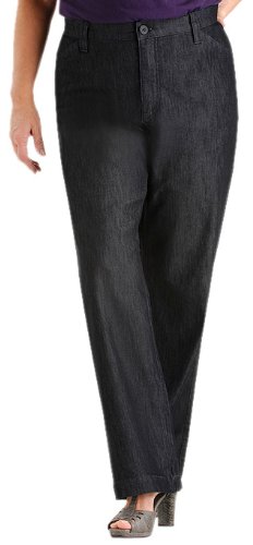 Lee Women\'s Comfort Waist Plus Straight Leg Denim