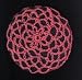 Coral Hair Net Crocheted Hair Bun Cover- LARGE