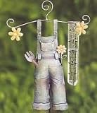 Ancient Graffiti Garden Jeans Rain Gauge