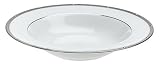 Noritake Rochelle Platinum 8-Inch Rim Soup Bowls, Set of 4