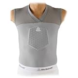 McDavid 7600YT- Youth Short Sleeve Hexpad Sternum Shirt Grey Large