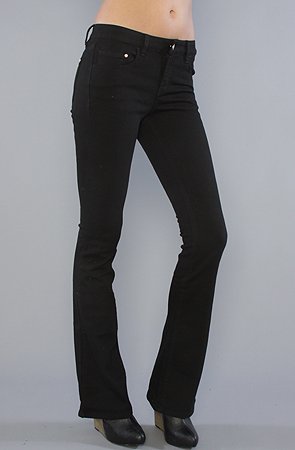 Motel The Chantel Denim Trouser Jean in Black - Denim for Women product image