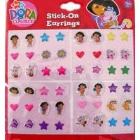 Dora The Explorer stick-on earrings by