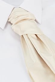 Pure Silk Wedding Cravat with Handkerchief