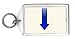 Arrow-down-blue Keychain