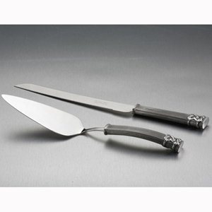 Royal Selangor amoroso cake knife and server 