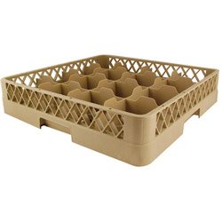 16 Compartment Glass Rack with Tilt Bar (16-0277) Category: Warewashing Racks by Traex