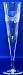 Individually Hand Etched Trout Champagne Clear Glass 9.5"H Set / 4
