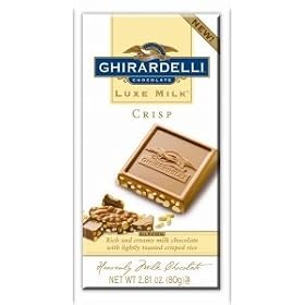 Ghirarelli Chocolate Luxe Milk Chocolate Bar with Crisp, 2.81 oz by Ghirardelli