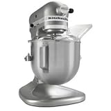 KitchenAid KSM500PSSM Pro 500 Series 10-Speed 5-Quart Stand Mixer, Silver Metallic