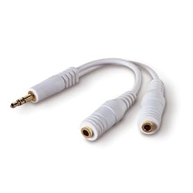 Belkin Speaker and Headphones Splitter - White