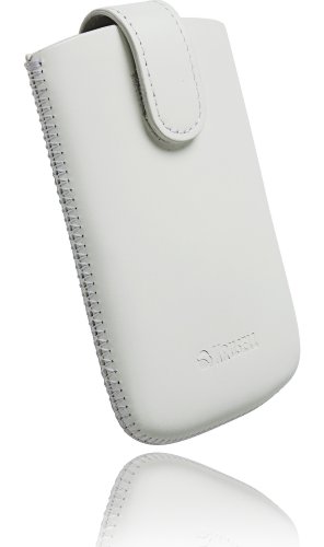 Krusell Asper&ouml; Leder Etui f&uuml;r HTC Explorer wei&szlig;