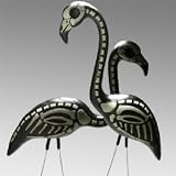 Skeleton Flamingo pair