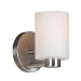 Kenroy Home 10181BS Encounters 1-Light Sconce, Brushed Steel