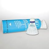 WHITE TOURNAMENT International NYLON SHUTTLECOCKS (TUBE OF SIX)