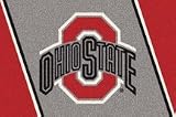 Ohio State Buckeyes Red O 3' 10 x 5' 4 Team Spirit Area Rug