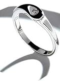 Ring with 1 Brilliant Cut Diamond by Hot Diamonds Sterling Silver