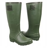 Polo by Ralph Lauren Little Kid/Big Kid Proprietor Rain Boot,Olive/Brown Leather Trim,4 M US Big Kid
