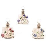Frosted Glass Perfume Bottle with Butterfly