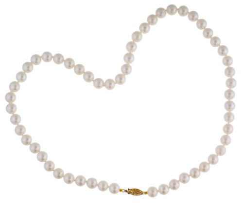 14K Akoya Pearl Strand, 16″, 7.0mm-7.5mm