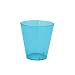 NorthWest Enterprises N25005 Party Essentials Brights Plastic Shot Glasses, 2-Ounce Capacity, Neon Blue (20 Packs of 50)
