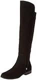 AK Anne Klein Women's Citygurl Suede Riding Boot,Black Suede,8 M US