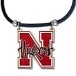 Nebraska Cornhuskers Logo Pendant Rubber Necklace - NCAA College Athletics Fan Shop Sports Team Merchandise