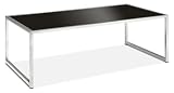 Avenue Six Yield Black Glass Coffee Table