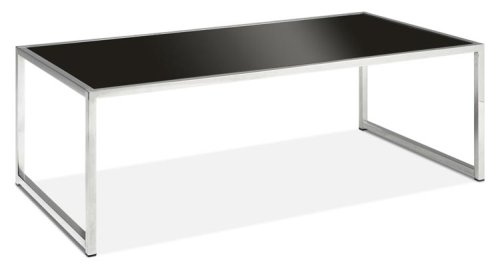 Avenue Six Yield Black Glass Coffee Table